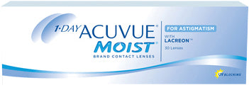 Acuvue 1-day Moist for Astigmatism - 30 Pack (-)